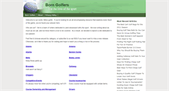 Desktop Screenshot of borngolfers.com